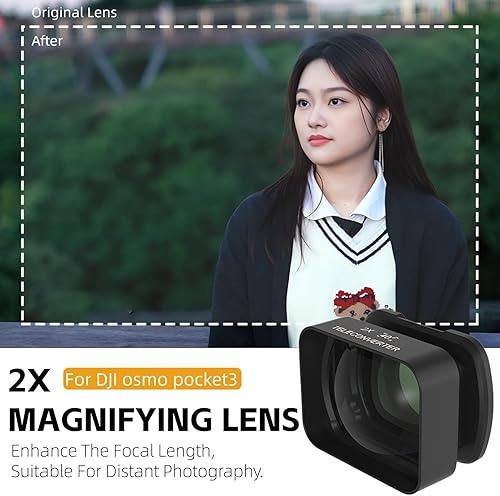 2x Spirit Eye Osmo Telephoto, 2x Fotografia di Ingrandimento Obiettivo Magnetico Addex Alta Definizione Lungo Rivestimento Fotografia a Distanza - Fashionser