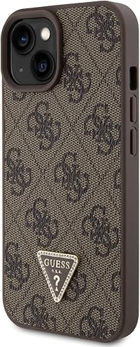 GUESS GUHCP15SP4TDSCPW - Custodia rigida per iPhone 15 6.1', colore: Marrone - Fashionser