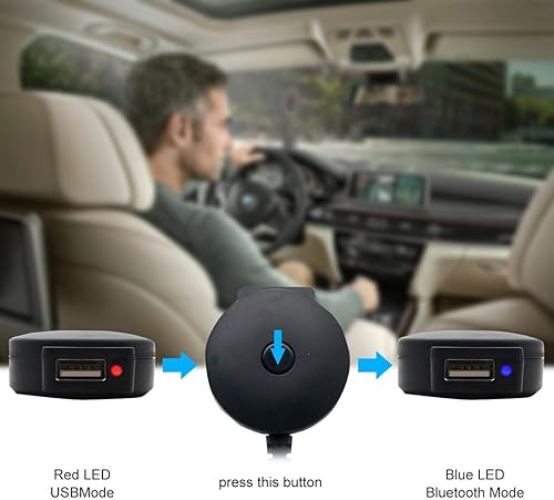 Auto Bluetooth V4.0 Adattatore di Ingresso Audio Interfaccia Musica USB MP3 AUX Cavo Adattatore per BMW AC926 - Fashionser