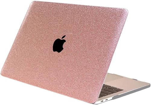 Custodia per MacBook con glitter rosa Air A2941 / A3114 / 3241 (M4) - Fashionser