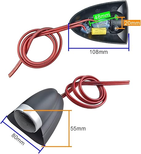Altoparlante SuperTweeter altoparlante esterno Tweeter Tweeter 4ohm 20w. for la compensazione del driver Treble Audio 2 pz. Altoparlante da scaffale - Fashionser