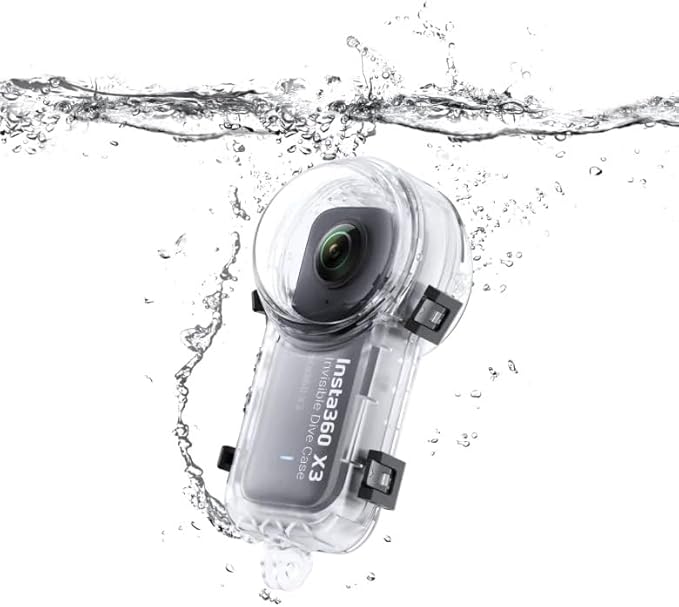 Insta360 Case Subacqueo Invisibile, Compatibile con X3, Impermeabile - Fashionser