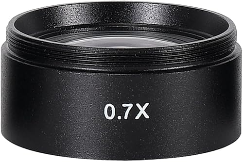 0.5X Lente di Barlow Obiettivo ausiliario, WD165 Lente per oggetti ausiliari Microscopio Obiettivo della fotocamera Lente in vetro di Barlow per videomicroscopio industriale-48mm - Fashionser