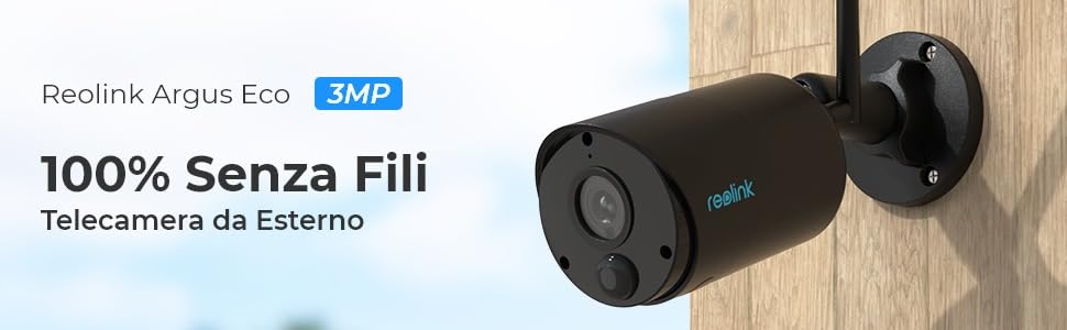 Telecamera WiFi Esterno Ricaricabile a Batteria