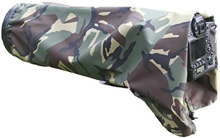Copertura antipioggia per macchina fotografica e lenti, woodland DPM pattern, 300m f2.8 - Fashionser