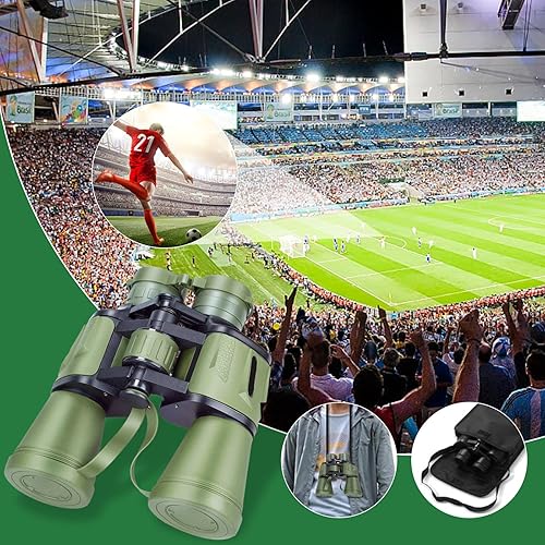 Binocolo HD 10x50 per Adulti, Binocolo Compatto con Prisma BAK4 HD e Lente FMC, Impermeabile per Concerti, Birdwatching, Escursionismo, Safari, Caccia e Visite Turistiche - Fashionser