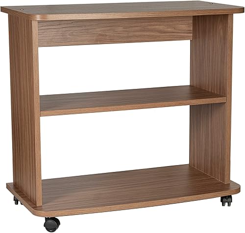 Mobile Carrello H.71 L.75 P.40 porta TV, Stampante, HI-FI, VARI COLORI (Almendra) - Fashionser