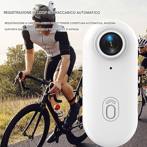 Camera Del Corpo, Fotocamera Di Azione Del Pollice, Telecamera Sportiva Esterna | CAM Portatile, Dispositivo Vlogging Compatto Impermeabile 1080p Per L'attività Di Viaggio Per Escursioni In Palestra P - Fashionser