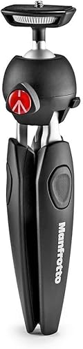 Manfrotto MTPIXIEVO-BK Treppiedi da Tavolo a 2 Sezioni, per Fotocamere Compatte, Mirrorless, ALluminio, Nero - Fashionser