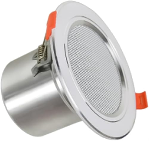 Yuemsh Altoparlante da Soffitto per Bagno da 8 Ohm e 10 Watt, Impermeabile, in Alluminio, dal Design Elegante con di Musica D' da Incasso. - Fashionser