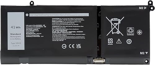BLESYS G91J0 - Batteria per Dell Latitude 3320 3330 3420 3520 Inspiron 3510 3511 3515 3520 3525 3530 5320 5330 5410 5415 5418 5430 5435 7415 7420 2 in 1 Vostro 5620 5625 V6W33 TN70C - Fashionser