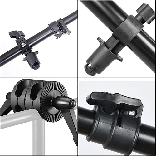 Studio Fotografia Supporto Riflettore Allungabile con Doppio Morsetto, Braccio Braccio di Supporto per Fotografia Illuminazione Video Riprese - Fashionser