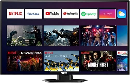 Smart TV 32 Pollici, Android 9, LED, HD Ready, Netflix, Spotify, YouTube, 3x HDMI, 2x USB - Fashionser
