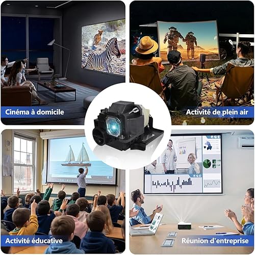 Poxtedsr NP32LP Lampada Proiettore con Alloggiamento Compatibile con NEC NP-UM301W NP-UM301X UM301W UM301Wi UM301X UM301Xi - Fashionser