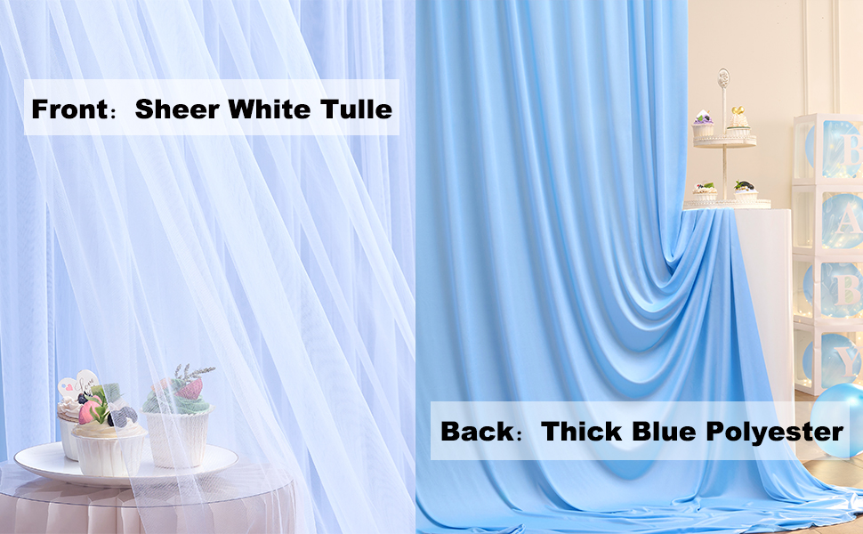 Tende backdrop in tulle