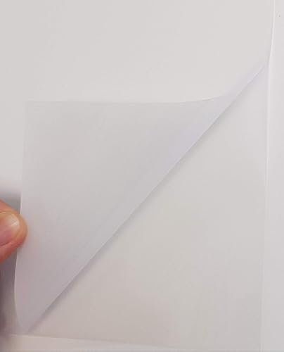 Pellicola per proiezione posteriore, colore bianco ghiaccio, adatta anche per proiezioni frontali, versatile, con funzione autoadesiva, foglio da ritagliare per proiettori (1219 mm x 914 mm) - Fashionser