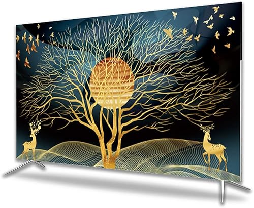 NANKAN Copertura TV da 32-75 Pollici, A Prova di Polvere di Poliestere Coperchio di Protezione dello Schermo TV, Camera da Letto Interna Soggiorno Decorazione Soggiorno Copertina Antipolvere Morbida - Fashionser