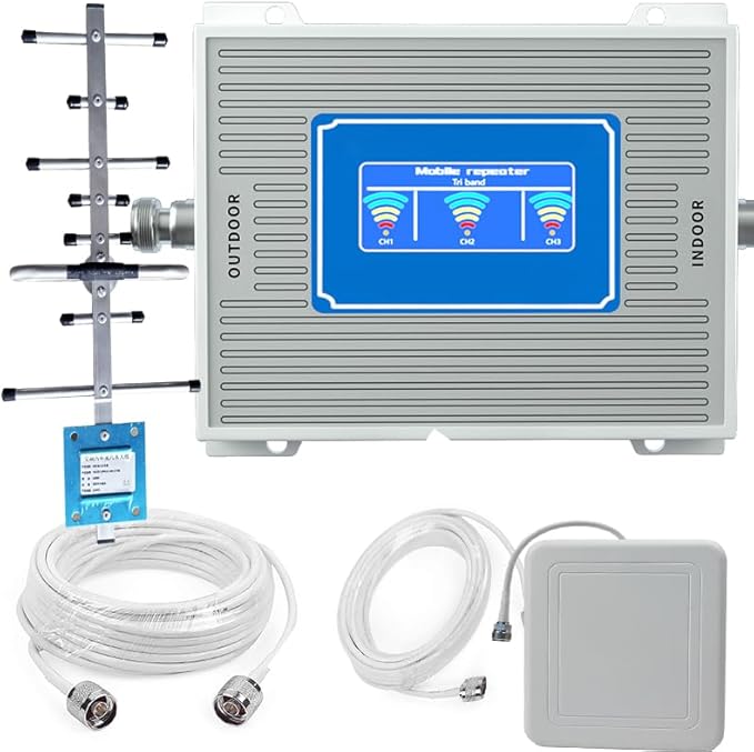 2G 3G 4G LTE Ripetitore Amplificatore Segnale Cellulare (900-1800-2100mhz) - Fashionser