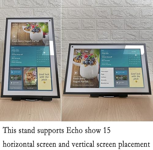 Supporto inclinabile e girevole per Echo Show 15, Echo Show 15 Stand girevole e inclinabile, Echo Show 15 Stand Nero ES042-01 IT - Fashionser