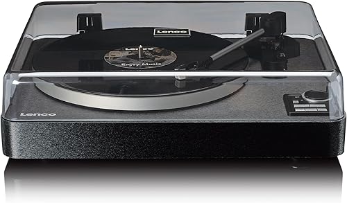 Lenco LBTA-165BK Giradischi completamente automatico – Bluetooth 5.3 – Corpo in legno – Piatto in metallo & pickup AT3600L – Auto Start & Auto-Return – 2 velocità (33/45 giri/min) – Integrato - Fashionser