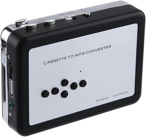 Cassetta USB retrò, convertitore MP3, lettore di cassette, USB Walkman audio portatile, opzioni di alimentazione versatili, 15X11X4cm - Fashionser