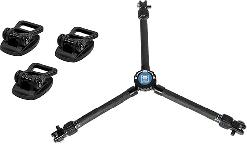 SIRUI SQ75 Rapid System - Set treppiedi a due gambe con regolazione in altezza monostadio e testa professionale VHS-10, SV-FM - Fashionser