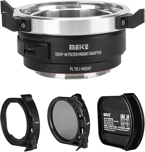 Meike MK-PLTL-C - Adattatore per messa a fuoco manuale con filtri ND e UV variabili per obiettivi Cine ARRI PL-Mount su fotocamere Panasonic Sigma Leica con attacco L come S1H S1 S5 S1R FP FPL SL SL2 - Fashionser