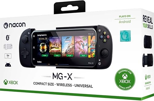 Nacon Holder per smartphone Android-6,7'- Licenza Ufficiale Microsoft, con accesso diretto alla libreria gaming Microsoft Game Pass* - Fashionser