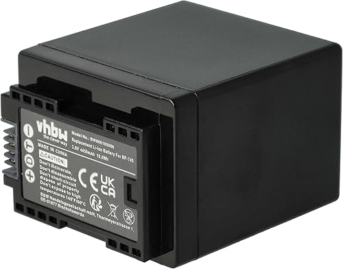 vhbw 1x batteria compatibile con Canon Vixia HF M50, HF M52, HF M500, HF R30 videocamera camcorder (4450mAh, 3,6V, Li-Ion) con infochip - Fashionser