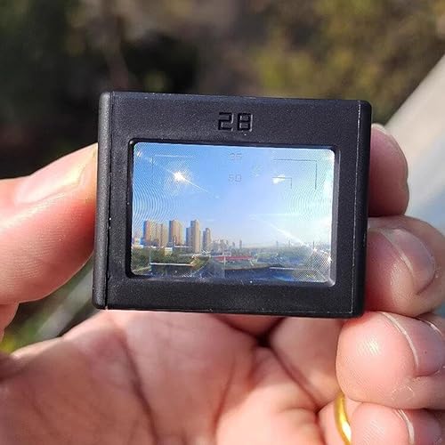 Retropia - Mirino ottico a livello della vita da 28 mm, con linee di telaio da 35/50 o 40, posizione del piede della scarpa regolabile per inquadratura precisa (40) - Fashionser