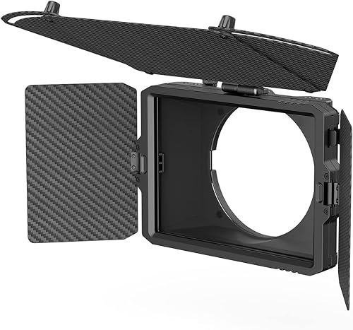 SMALLRIG mini Matte Box Pro per Fotocamere DSLR Mirrorless, Vieni con 4 Vassoi Filtro da 5,65' e Anello Adattatore 67mm / 72mm / 77mm / 82mm-95mm - 3680 - Fashionser
