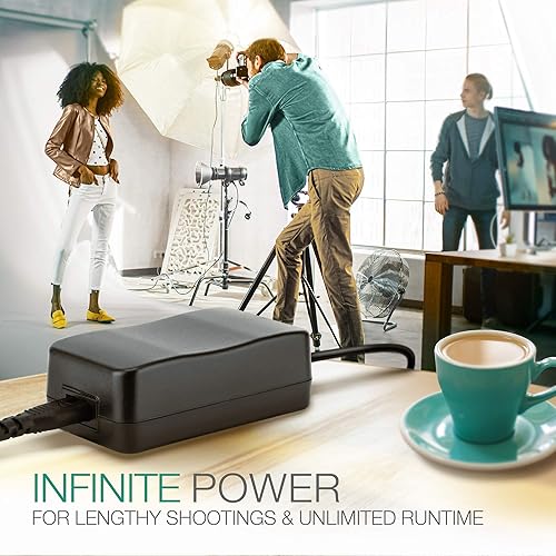 Alimentatore ACK-E18 Compatibile con ca. 3m + DC Coupler accu Adattatore, Alimentazione da Corrente di Rete Accoppiatore CC, Dummy Battery - Fashionser