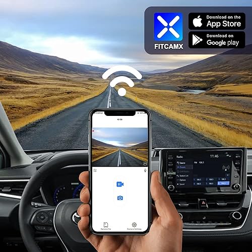 Fitcamx Dash Cam Anteriore 2610P+ Posteriore 1080P Adatto per Toyota Corolla 2022 2021 2020 LE L XLE XSE SE Hybrid, Hatchback 2019-2022 (Gen12), Look OEM, G-Sensor, Registrazione in loop, 128 GB - Fashionser