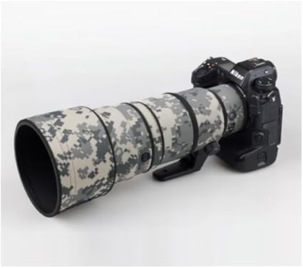 Rolanpro Rivestimento mimetico per obiettivo Nikon Z 400 mm f4.5 VR S Camouflage copertura antipioggia lente custodia protettiva per pistole abbigliamento #23 marrone giungla impermeabile - Fashionser