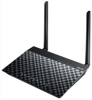 Asus DSL-N14U-B1 Modem Router ADSL2+, Wireless N300 Mbps, 4 Porte LAN Fast Ethernet RJ45, 1 Porta USB, 2 Antenne Esterne Hi-gain 5 dBi, Nero/Antracite - Fashionser