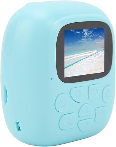 Fotocamera Istantanea con Stampante Termica IPS 1080P 44MP da 2,0 Pollici per Bambini Fotocamera Digitale FHD con Batteria da 15 Ore Ampia Applicazione Comodo da Trasportare - Fashionser