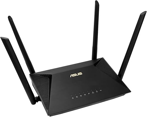 ASUS RT-BE50, Router Estendibile Smart AIMesh Dual-Band B3600 (802.11be), Una Porta 2,5 WAN, Tre Porte 1G, Fino a 3 SSID per IoT Device, Compatibile con VPN e Parental Control, Nero - Fashionser