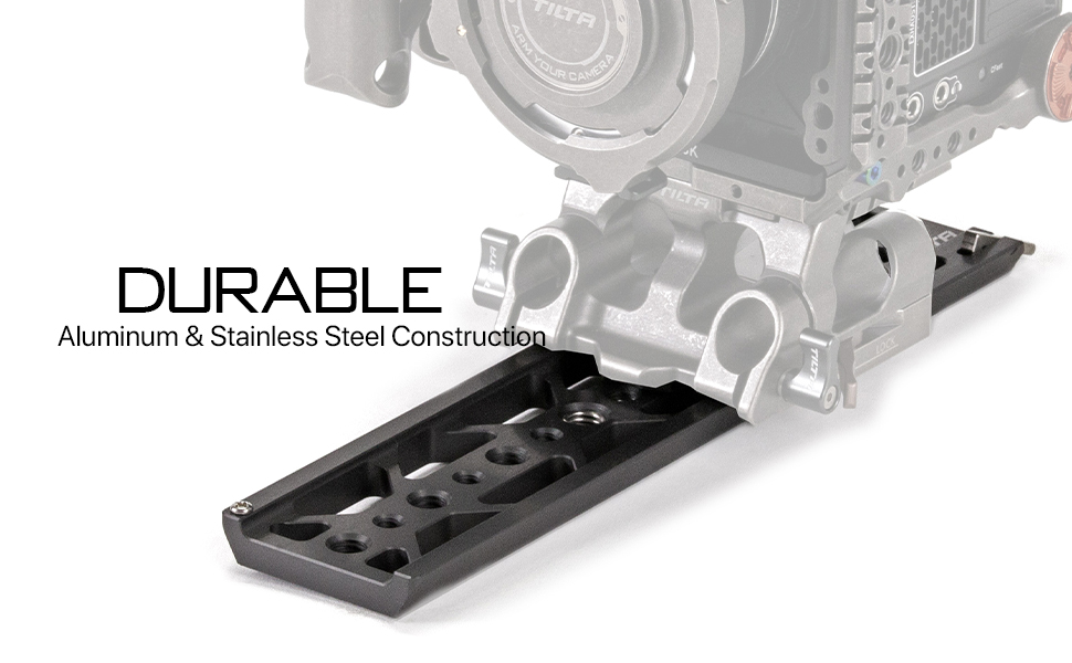 10″ Tilta Standard Lightweight Dovetail Plate TT-C16-BLK