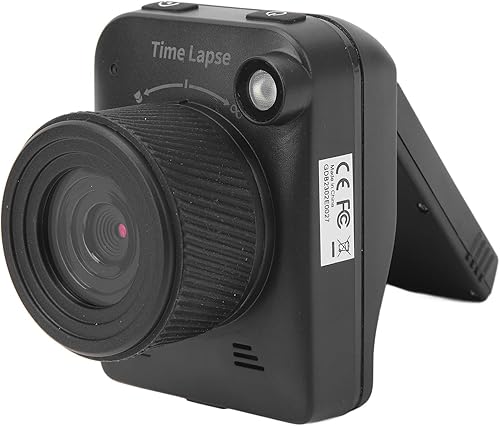 Fotocamera Time Lapse, 4K 32MP Fotocamera Timelapse per Costruzione Esterna Impermeabile, Videocamera Timelapse Professionale con Schermo LCD per Costruzione, Piante, Meteo, Vita - Fashionser