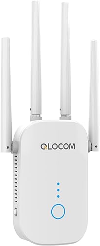 QLOCOM RipetitoreWiFi, Range Extender Wifi 5G+2.4G Amplificatore Segnale WiFi con 4 antenne vsjhgvhjwkj - Fashionser
