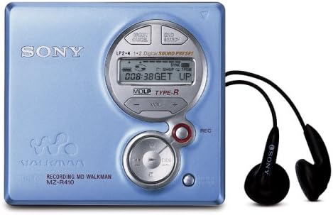 Sony MZ-R410 - Lettore MiniDisc Walkman, colore: Blu - Fashionser