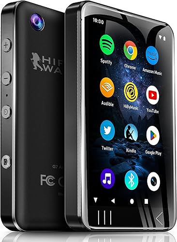 HIFI WALKER G7 MP3 Player with Camera and Spotify, MP3 Player with Bluetooth and WIFI, Android 80GB mp3 player, Spotify MP4 Player with Speaker, Spotify, Youtube - Fashionser