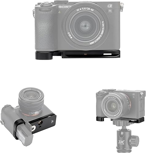 JJC Impugnatura a Mano per Sony A7CII A7CR Fotocamera con Vano Portaoggetti AirTag Nascosto, Sostituisce Sony GP-X2 Grip Extension, Supporto a L con Piastra di Rilascio Rapido Alpha 7CII ILCE-7CM2 - Fashionser
