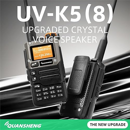 Walkie-talkie Radio portatile UV-K6 UHF VHF Am Fm Two Way Radio 128 canali TPYE-C cavo libero Ham Wireless Long Range (American version) - Fashionser