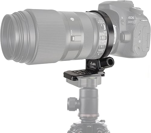 FOTGA Anello di supporto in metallo 84 mm per Tamron 35-150 mm F/2-2.8 Di III VXD A058, per Sigma 100-400 mm f/5-6.3 DG OS HSM Contemporary (per EF & F Mount), inferiore con piastra a sgancio rapido - Fashionser