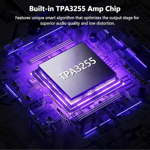 Jancane Audio Amplificatore Bluetooth 5.4, 600W TPA3255 Mini Amplificatore HiFi, Op-Amp Sostituibili, Amplificatore Stereo Casa Integrato Classe D 2.0 Canali per Altoparlanti Passivi da Home Theatre - Fashionser