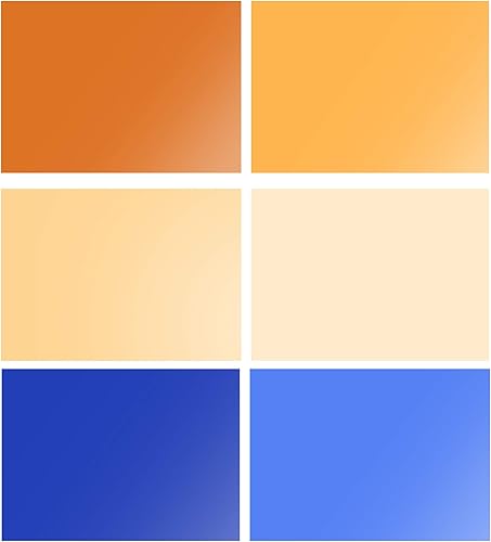 Selens,6 filtri per gel di illuminazione, 40x50 cm, CTO CTB, colore arancione, blu, luce gel, con testa rossa e stroboscopica flash per studio fotografico, 40.6x50.8 cm - Fashionser