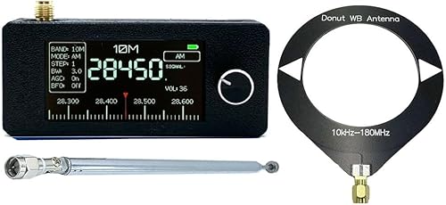 SI4732 Pocket Radio Ricevitore 0.5-108MHz Full Band AM FM LSB USB Con Schermo IPS da 1,9 pollici Controllo ESP32-S3, Sostenere Full-band Broadcasting (A) - Fashionser