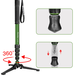 Fotocamera Monopiedi per Fotocamere Viaggio monopiede Walking Stick selfie stick dslr treppiede stand trekking