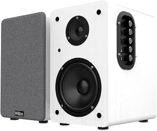 Wiibo Neo 100 Brown - Altoparlanti Professionali Attivi e Passivi - Potenza 100W - Altoparlante Bluetooth - Connessione USB/SD - Sistema Bass Reflex - Telecomando Incluso - Colore Marrone - Fashionser